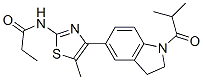 Propanamide, N-[4-[2,3-dihydro-1-(2-methyl-1-oxopropyl)-1H-indol-5-yl]-5-methyl-2-thiazolyl]- (9CI) CAS#: 606121-93-1