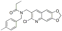Propanamide, N-[(6-chloro-1,3-dioxolo[4,5-g]quinolin-7-yl)methyl]-N-[(4-methylphenyl)methyl]- (9CI) CAS#: 606104-26-1