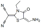 Propanedinitrile, [5-(aminomethylene)-3-ethyl-4-oxo-2-thiazolidinylidene]- (9CI) CAS#: 623550-82-3