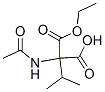 Propanedioic acid, 2-(acetylamino)-2-(1-methylethyl)-, 1-ethyl ester CAS#: 609346-34-1