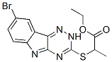 Propanoic acid, 2-[(8-bromo-2H-1,2,4-triazino[5,6-b]indol-3-yl)thio]-, ethyl ester (9CI) CAS#: 603946-92-5