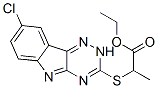 Propanoic acid, 2-[(8-chloro-2H-1,2,4-triazino[5,6-b]indol-3-yl)thio]-, ethyl ester (9CI) CAS#: 603946-88-9