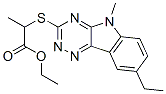 Propanoic acid, 2-[(8-ethyl-5-methyl-5H-1,2,4-triazino[5,6-b]indol-3-yl)thio]-, ethyl ester (9CI) CAS#: 603946-72-1