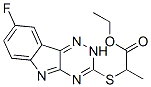 Propanoic acid, 2-[(8-fluoro-2H-1,2,4-triazino[5,6-b]indol-3-yl)thio]-, ethyl ester (9CI) CAS#: 603947-93-9