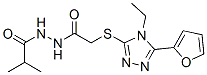 Propanoic acid, 2-methyl-, 2-[[[4-ethyl-5-(2-furanyl)-4H-1,2,4-triazol-3-yl]thio]acetyl]hydrazide (9CI) CAS#: 606111-56-2