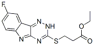 Propanoic acid, 3-[(8-fluoro-2H-1,2,4-triazino[5,6-b]indol-3-yl)thio]-, ethyl ester (9CI) CAS#: 603947-95-1