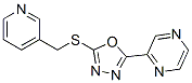 Pyrazine, [5-[(3-pyridinylmethyl)thio]-1,3,4-oxadiazol-2-yl]- (9CI) CAS#: 604740-28-5