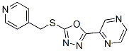 Pyrazine, [5-[(4-pyridinylmethyl)thio]-1,3,4-oxadiazol-2-yl]- (9CI) CAS#: 604740-27-4