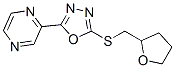 Pyrazine, [5-[[(tetrahydro-2-furanyl)methyl]thio]-1,3,4-oxadiazol-2-yl]- (9CI) CAS#: 604740-32-1