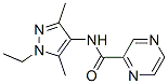 Pyrazinecarboxamide, N-(1-ethyl-3,5-dimethyl-1H-pyrazol-4-yl)- (9CI) CAS#: 515828-81-6