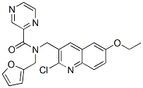 Pyrazinecarboxamide, N-[(2-chloro-6-ethoxy-3-quinolinyl)methyl]-N-(2-furanylmethyl)- (9CI) CAS#: 606103-84-8