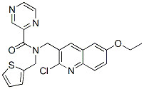 Pyrazinecarboxamide, N-[(2-chloro-6-ethoxy-3-quinolinyl)methyl]-N-(2-thienylmethyl)- (9CI) CAS#: 606103-68-8