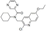 Pyrazinecarboxamide, N-[(2-chloro-6-ethoxy-3-quinolinyl)methyl]-N-cyclohexyl- (9CI) CAS#: 606103-42-8