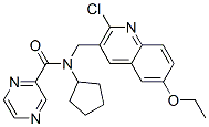 Pyrazinecarboxamide, N-[(2-chloro-6-ethoxy-3-quinolinyl)methyl]-N-cyclopentyl- (9CI) CAS#: 606103-34-8