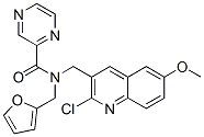 Pyrazinecarboxamide, N-[(2-chloro-6-methoxy-3-quinolinyl)methyl]-N-(2-furanylmethyl)- (9CI) CAS#: 606102-93-6