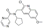 Pyrazinecarboxamide, N-[(2-chloro-6-methoxy-3-quinolinyl)methyl]-N-cyclopentyl- (9CI) CAS#: 606102-67-4