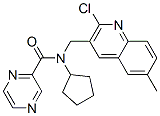 Pyrazinecarboxamide, N-[(2-chloro-6-methyl-3-quinolinyl)methyl]-N-cyclopentyl- (9CI) CAS#: 604780-72-5