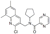 Pyrazinecarboxamide, N-[(2-chloro-6,8-dimethyl-3-quinolinyl)methyl]-N-cyclopentyl- (9CI) CAS#: 604782-25-4