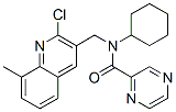Pyrazinecarboxamide, N-[(2-chloro-8-methyl-3-quinolinyl)methyl]-N-cyclohexyl- (9CI) CAS#: 604780-22-5