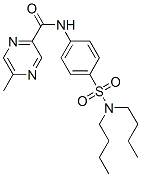 Pyrazinecarboxamide, N-[4-[(dibutylamino)sulfonyl]phenyl]-5-methyl- (9CI) CAS#: 603945-79-5
