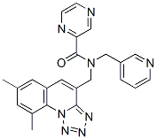 Pyrazinecarboxamide, N-[(7,9-dimethyltetrazolo[1,5-a]quinolin-4-yl)methyl]-N-(3-pyridinylmethyl)- (9CI) CAS#: 604778-43-0