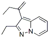 Pyrazolo[1,5-a]pyridine, 2-ethyl-3-(1-methylenepropyl)- (9CI) CAS#: 605673-32-3