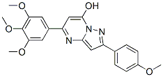Pyrazolo[1,5-a]pyrimidin-7-ol, 2-(4-methoxyphenyl)-5-(3,4,5-trimethoxyphenyl)- (9CI) CAS#: 606114-56-1