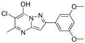 Pyrazolo[1,5-a]pyrimidin-7-ol, 6-chloro-2-(3,5-dimethoxyphenyl)-5-methyl- (9CI) CAS#: 606116-47-6