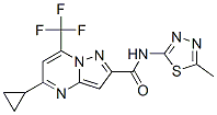 Pyrazolo[1,5-a]pyrimidine-2-carboxamide, 5-cyclopropyl-N-(5-methyl-1,3,4-thiadiazol-2-yl)-7-(trifluoromethyl)- (9CI) CAS#: 606096-62-2