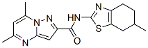Pyrazolo[1,5-a]pyrimidine-2-carboxamide, 5,7-dimethyl-N-(4,5,6,7-tetrahydro-6-methyl-2-benzothiazolyl)- (9CI) CAS#: 606117-76-4