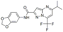 Pyrazolo[1,5-a]pyrimidine-2-carboxamide, N-1,3-benzodioxol-5-yl-5-(1-methylethyl)-7-(trifluoromethyl)- (9CI) CAS#: 606096-63-3
