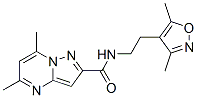 Pyrazolo[1,5-a]pyrimidine-2-carboxamide, N-[2-(3,5-dimethyl-4-isoxazolyl)ethyl]-5,7-dimethyl- (9CI) CAS#: 606117-74-2