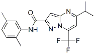 Pyrazolo[1,5-a]pyrimidine-2-carboxamide, N-(2,5-dimethylphenyl)-5-(1-methylethyl)-7-(trifluoromethyl)- (9CI) CAS#: 603097-50-3