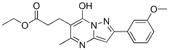 Pyrazolo[1,5-a]pyrimidine-6-propanoic acid, 7-hydroxy-2-(3-methoxyphenyl)-5-methyl-, ethyl ester (9CI) CAS#: 606116-31-8