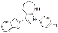 Pyrazolo[3,4-b]azepine, 3-(2-benzofuranyl)-1,4,5,6,7,8-hexahydro-1-(4-iodophenyl)- (9CI) CAS#: 575430-40-9