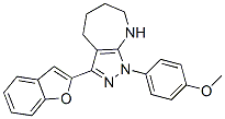 Pyrazolo[3,4-b]azepine, 3-(2-benzofuranyl)-1,4,5,6,7,8-hexahydro-1-(4-methoxyphenyl)- (9CI) CAS#: 577699-48-0