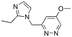 Pyridazine, 3-[(2-ethyl-1H-imidazol-1-yl)methyl]-5-methoxy- (9CI) CAS#: 627525-67-1