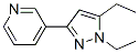 Pyridine, 3-(1,5-diethyl-1H-pyrazol-3-yl)- (9CI) CAS#: 622403-61-6