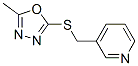 Pyridine, 3-[[(5-methyl-1,3,4-oxadiazol-2-yl)thio]methyl]- (9CI) CAS#: 604740-76-3