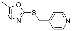 Pyridine, 4-[[(5-methyl-1,3,4-oxadiazol-2-yl)thio]methyl]- (9CI) CAS#: 604740-75-2