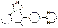 Pyrimidine, 2-[4-[1-(1-cyclohexyl-1H-tetrazol-5-yl)-2-methylpropyl]-1-piperazinyl]- (9CI) CAS#: 606114-26-5