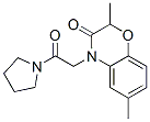 Pyrrolidine, 1-[(2,3-dihydro-2,6-dimethyl-3-oxo-4H-1,4-benzoxazin-4-yl)acetyl]- (9CI) CAS#: 606119-93-1