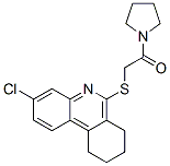 Pyrrolidine, 1-[[(3-chloro-7,8,9,10-tetrahydro-6-phenanthridinyl)thio]acetyl]- (9CI) CAS#: 606108-77-4