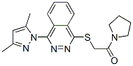 Pyrrolidine, 1-[[[4-(3,5-dimethyl-1H-pyrazol-1-yl)-1-phthalazinyl]thio]acetyl]- (9CI) CAS#: 606122-42-3