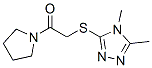 Pyrrolidine, 1-[[(4,5-dimethyl-4H-1,2,4-triazol-3-yl)thio]acetyl]- (9CI) CAS#: 603070-54-8