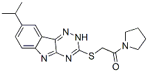 Pyrrolidine, 1-[[[8-(1-methylethyl)-2H-1,2,4-triazino[5,6-b]indol-3-yl]thio]acetyl]- (9CI) CAS#: 603947-23-5