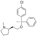 Pyrrolidine, 2-[2-[1-(4-chlorophenyl)-1-phenylethoxy]ethyl]-1-methyl-, (R*,R*)-(+-)- CAS#: 63813-90-1