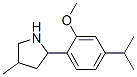 Pyrrolidine, 2-[2-methoxy-4-(1-methylethyl)phenyl]-4-methyl- (9CI) CAS#: 603069-03-0