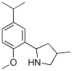 Pyrrolidine, 2-[2-methoxy-5-(1-methylethyl)phenyl]-4-methyl- (9CI) CAS#: 603068-76-4