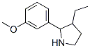 Pyrrolidine, 3-ethyl-2-(3-methoxyphenyl)- (9CI) CAS#: 524918-30-7